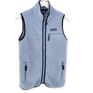 Patagonia Light Blue Fleece Vest